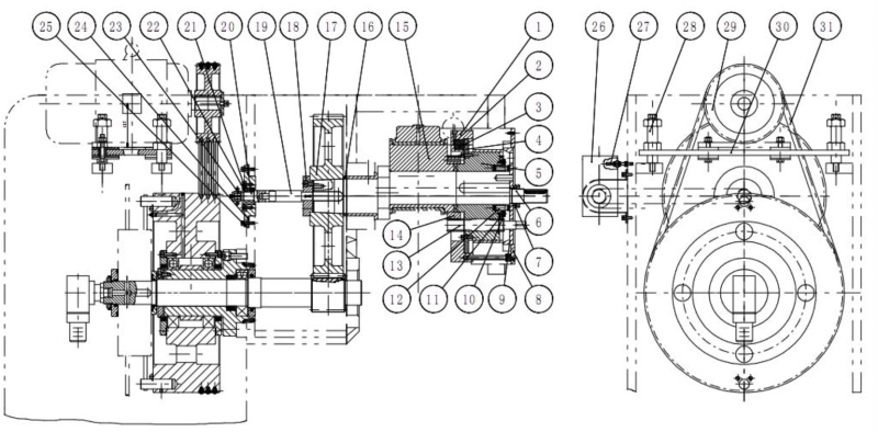 Ekscentryczny system regulacji długości skoku